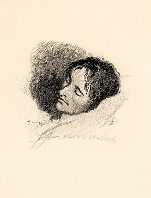 Keats
          portrait--near his death