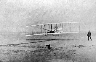Wright
      Brothers' First Flight Photo