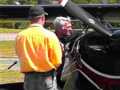 Photo of Greenwood gassing up his Pitts