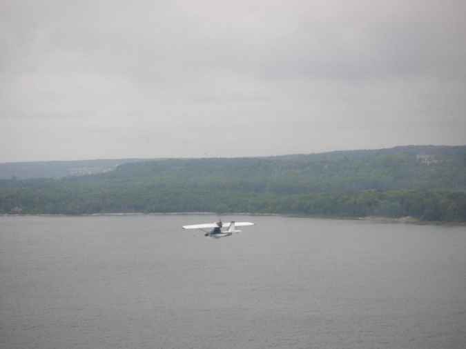 SeaRey flying over Sturgeon Bay